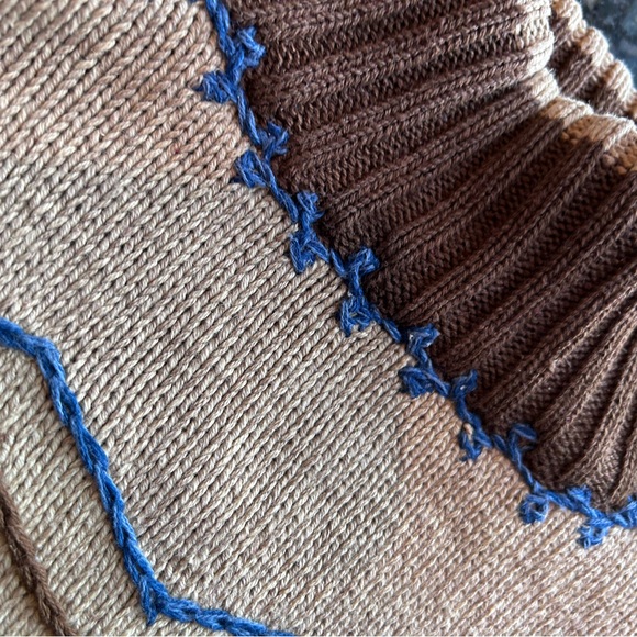 Vintage 90’s LizSport Mock Neck Southwestern Tribal Long Sweater. Bold. Western - Picture 16 of 16